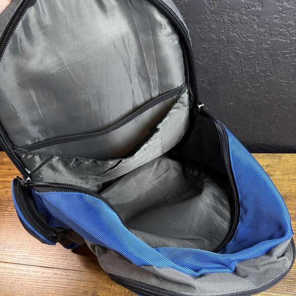 Ful Blue Gray Backpack School Travel Multiple Compartments Padded Straps Unisex - Picture 3 of 5